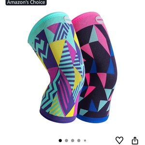 Colorful Geometric Knee Sleeves